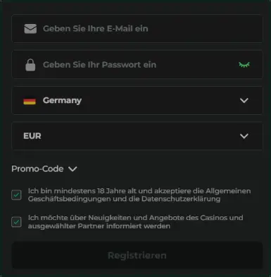 Super Spin Casino DE Registrierung