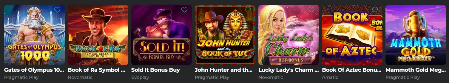 Super Spin Casino Bonus-Buy-Spielen